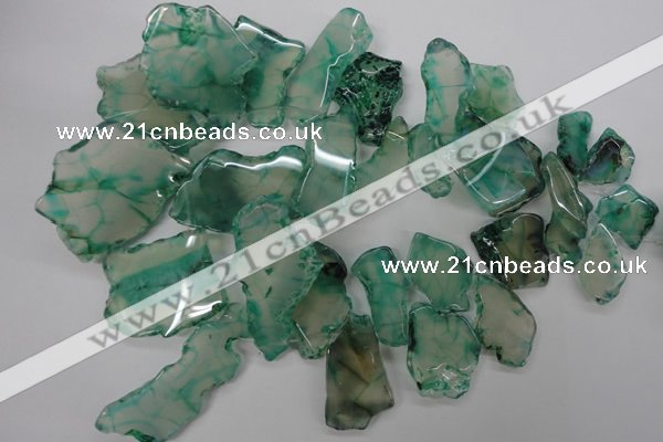 CNG8956 15.5 inches 15*20mm – 25*48mm freeform dyed agate beads