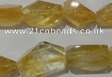 CNG902 15.5 inches 13*18mm – 15*25mm faceted nuggets citrine beads