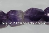 CNG903 15.5 inches 15*20mm – 18*26mm faceted nuggets amethyst beads