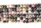 CNG9057 15.5 inches 8mm faceted nuggets tourmaline gemstone beads