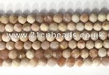 CNG9081 15.5 inches 8mm faceted nuggets moonstone gemstone beads