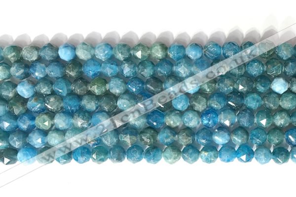 CNG9082 15.5 inches 6mm faceted nuggets apatite gemstone beads