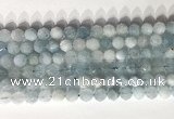 CNG9085 15.5 inches 8mm faceted nuggets aquamarine gemstone beads