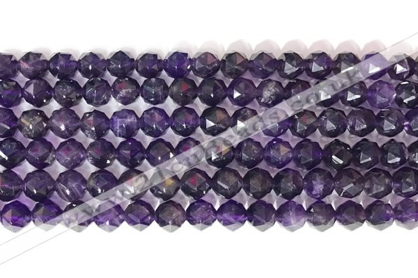 CNG9093 15.5 inches 8mm faceted nuggets amethyst gemstone beads