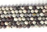 CNG9095 15.5 inches 8mm faceted nuggets purple striped jasper beads