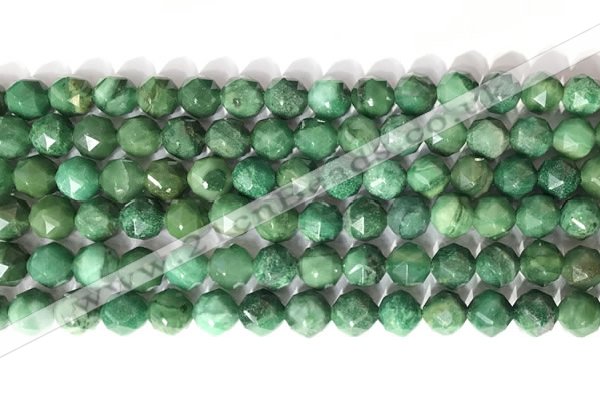 CNG9098 15.5 inches 8mm faceted nuggets African jade beads