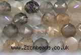 CNG9103 15 inches 4mm faceted nuggets sunstone beads