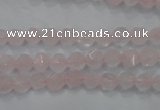 CNG918 15 inches 6mm faceted nuggets rose quartz beads