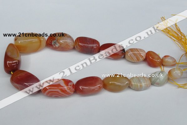 CNG92 15.5 inches 12*16mm - 20*30mm nuggets agate gemstone beads