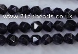 CNG926 15 inches 8mm faceted nuggets amethyst gemstone beads