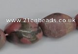 CNG94 15.5 inches 12*14mm - 20*35mm nuggets rhodochrosite gemstone beads