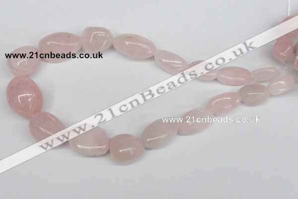 CNG97 15.5 inches 10*18mm - 18*25mm nuggets rose quartz gemstone beads