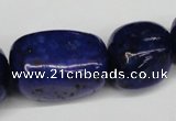 CNG98 15.5 inches 15*20mm - 20*35mm nuggets dyed lapis lazuli beads