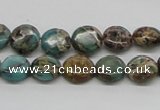 CNI08 16 inches 10mm flat round natural imperial jasper beads wholesale