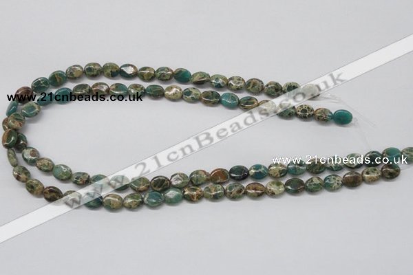 CNI10 16 inches 8*10mm oval natural imperial jasper beads wholesale