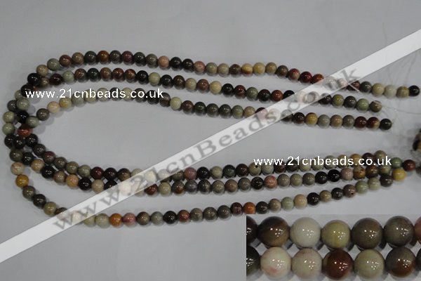 CNI201 15.5 inches 6mm round imperial jasper beads wholesale