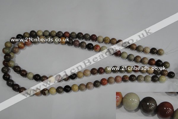 CNI202 15.5 inches 8mm round imperial jasper beads wholesale