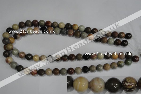 CNI204 15.5 inches 12mm round imperial jasper beads wholesale