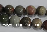 CNI205 15.5 inches 14mm round imperial jasper beads wholesale