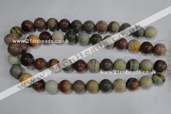 CNI205 15.5 inches 14mm round imperial jasper beads wholesale