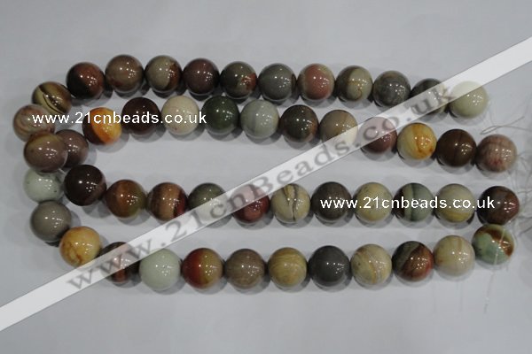 CNI206 15.5 inches 16mm round imperial jasper beads wholesale