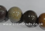 CNI207 15.5 inches 18mm round imperial jasper beads wholesale
