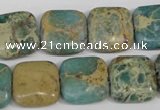 CNI26 15.5 inches 16*16mm square natural imperial jasper beads