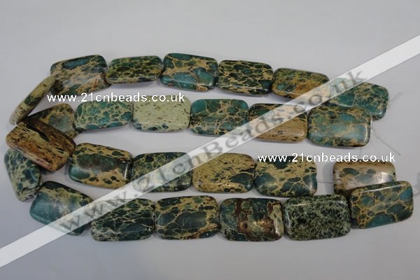CNI28 15.5 inches 20*30mm rectangle natural imperial jasper beads