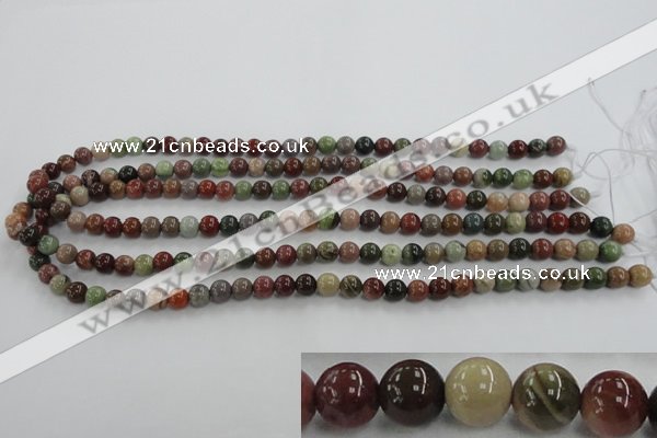 CNI301 15.5 inches 6mm round imperial jasper beads wholesale