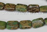 CNI40 15.5 inches 10*14mm rectangle natural imperial jasper beads