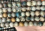 CNI403 15.5 inches 10mm round blue impression jasper beads