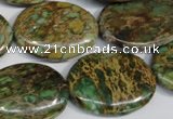 CNI43 15.5 inches 22*30mm oval natural imperial jasper beads