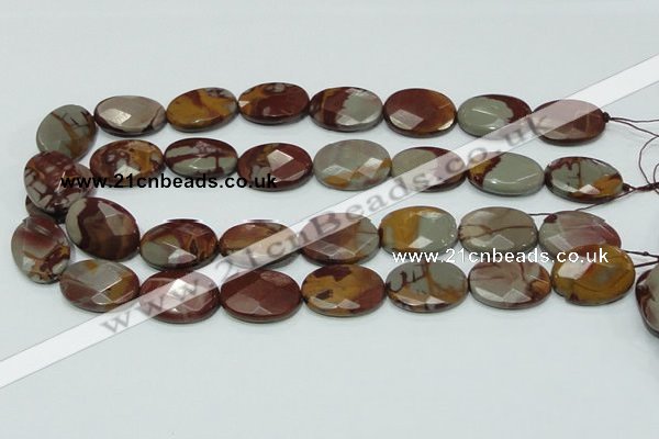 CNJ11 15.5 inches 18*25mm faceted oval natural noreena jasper beads