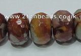 CNJ26 15.5 inches 14*20mm faceted rondelle natural noreena jasper beads