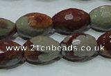 CNJ29 15.5 inches 13*18mm faceted rice natural noreena jasper beads