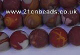 CNJ303 15.5 inches 10mm round matte noreena jasper beads wholesale