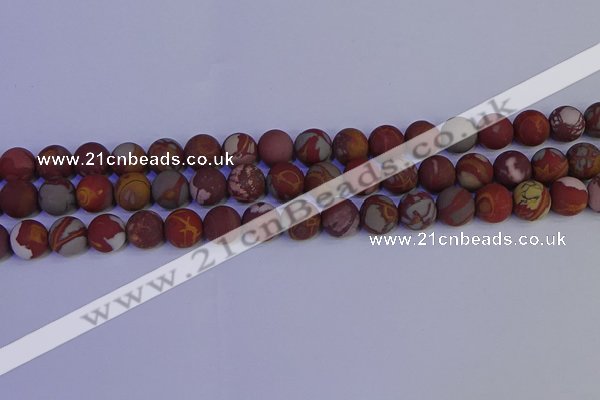 CNJ303 15.5 inches 10mm round matte noreena jasper beads wholesale