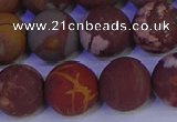 CNJ305 15.5 inches 14mm round matte noreena jasper beads wholesale