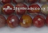 CNJ312 15.5 inches 12mm faceted round noreena jasper beads