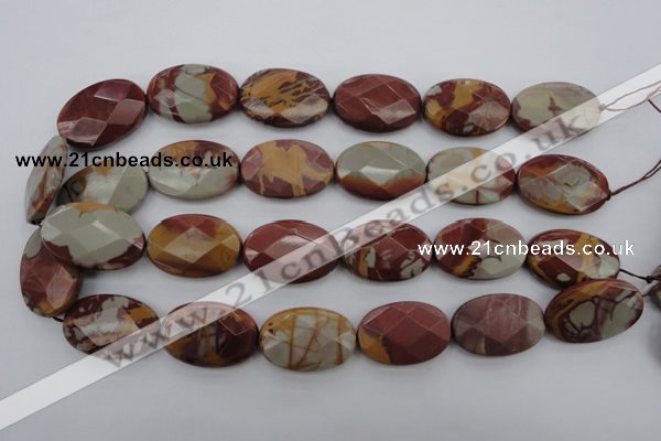 CNJ52 15.5 inches 20*30mm faceted oval noreena jasper beads