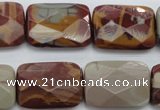 CNJ55 15.5 inches 18*25mm faceted rectangle noreena jasper beads