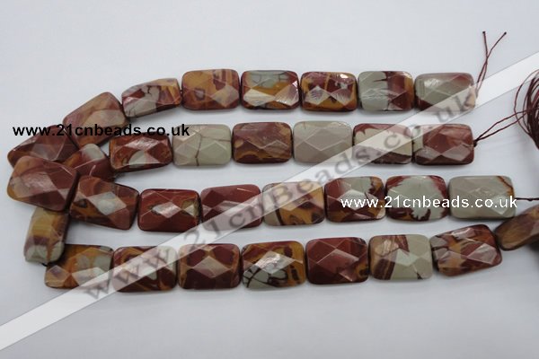 CNJ55 15.5 inches 18*25mm faceted rectangle noreena jasper beads