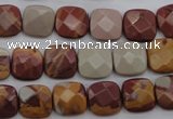 CNJ58 15.5 inches 12*12mm faceted square noreena jasper beads