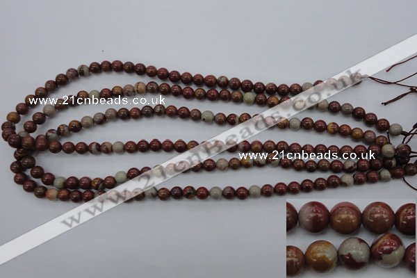 CNJ66 15.5 inches 6mm round noreena jasper beads wholesale