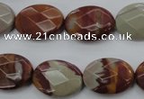 CNJ85 15.5 inches 15*20mm faceted oval noreena jasper beads wholesale