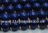 CNL1054 15.5 inches 7.5mm - 8mm round A+ grade natural lapis lazuli beads