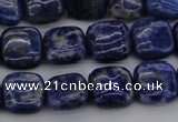 CNL1126 15.5 inches 10*10mm square lapis lazuli gemstone beads