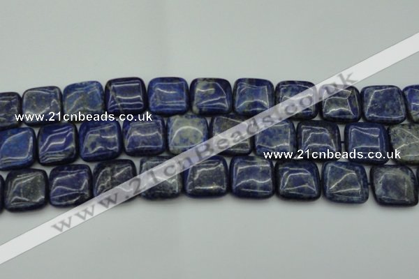 CNL1130 15.5 inches 18*18mm square lapis lazuli gemstone beads