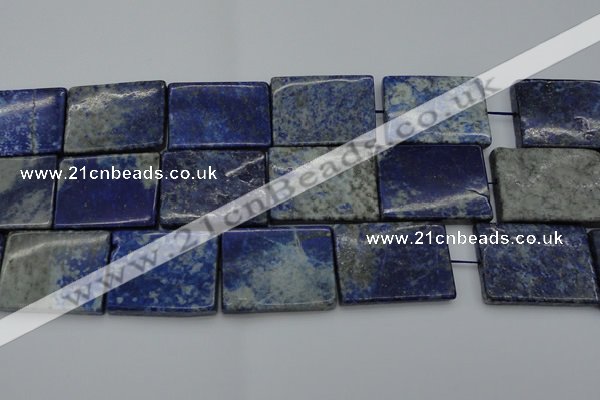 CNL1148 15.5 inches 27*37mm rectangle lapis lazuli gemstone beads