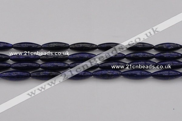 CNL1159 15.5 inches 10*30mm rice lapis lazuli gemstone beads